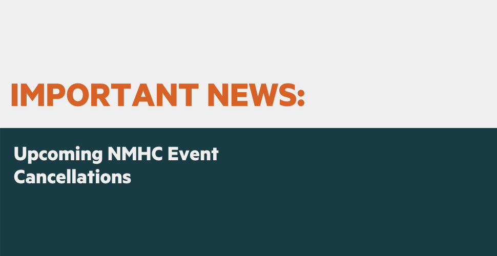 NMHC NMHC Meetings and Events