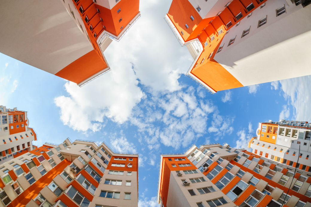 looking up at high rise apartments website copyright serghei starus5